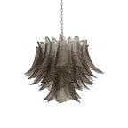 Murano Smoked Ferns Glass Chandelier by Bling Lighting Studio