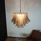 Murano Smoked Ferns Glass Chandelier product image