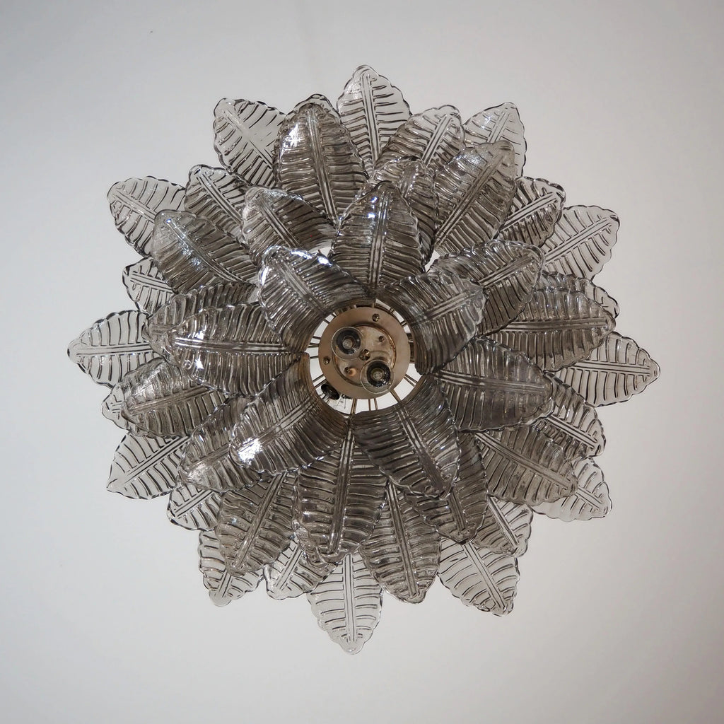 Murano Smoked Ferns Glass Chandelier product image
