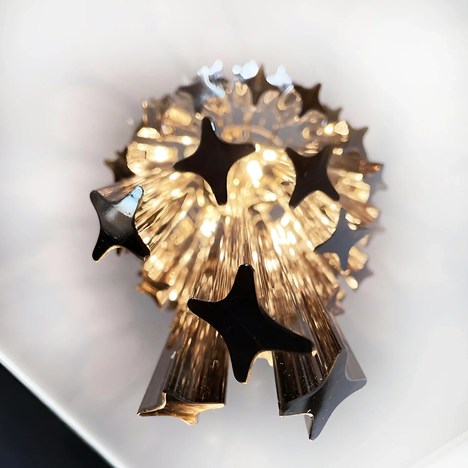 Murano Spiral Prisms Smoked Chandelier product image