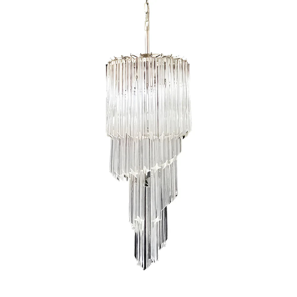 Murano Spiral Prisms Transparent Chandelier product image