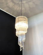 Murano Spiral Prisms Transparent Chandelier product image