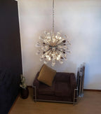 Vintage Murano Sputnik Glass Chandelier material and finish detail