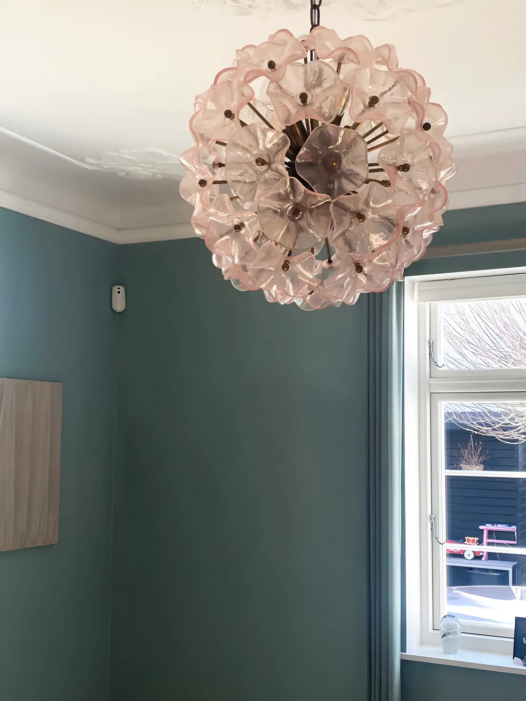 Murano Sputnik Poppy Pink Chandelier additional product view