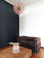 Murano Sputnik Poppy Pink Chandelier material and finish detail
