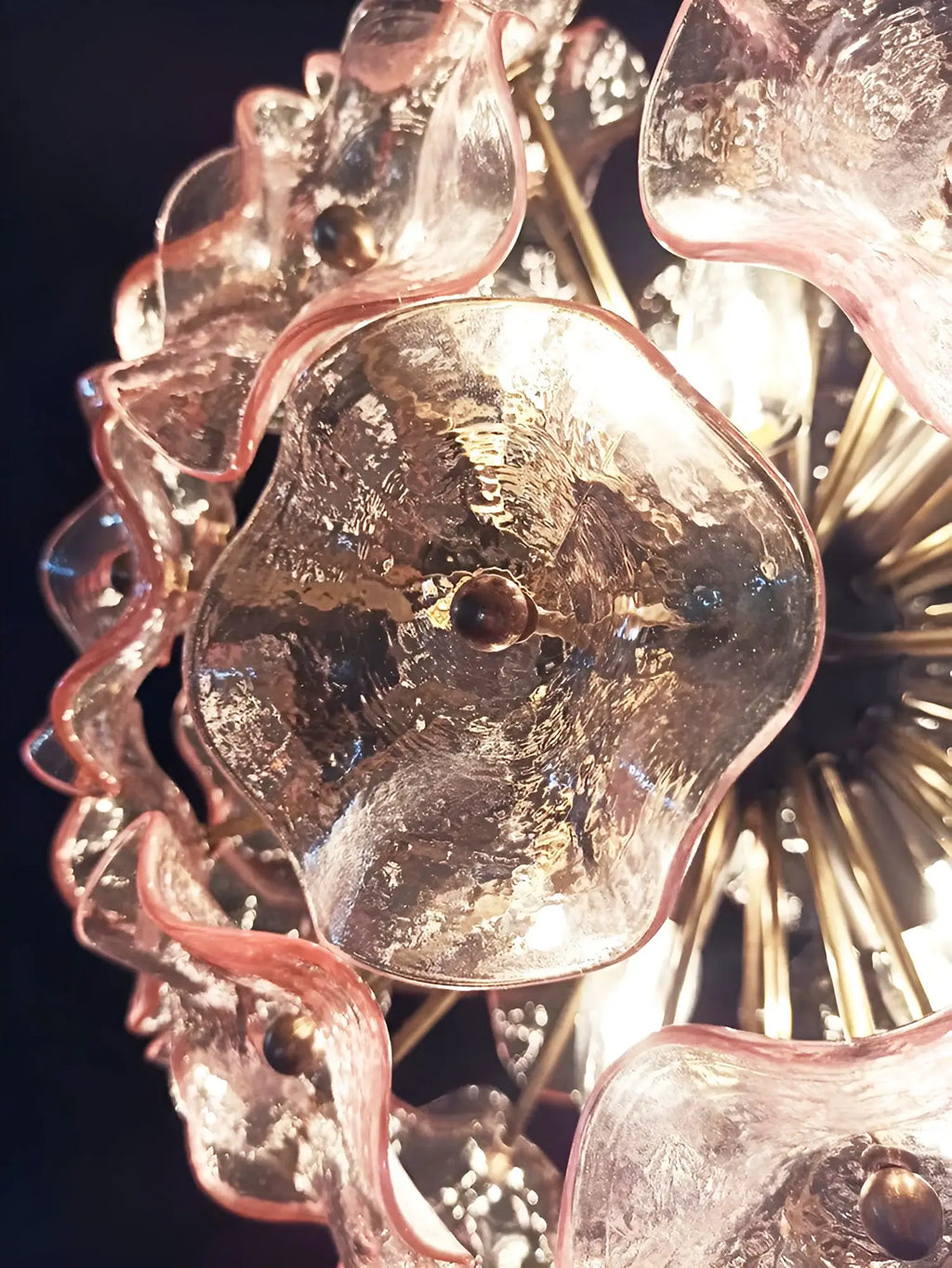 Murano Sputnik Poppy Pink Chandelier product image