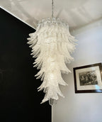 Murano Transparent Felch Spiral Chandelier product image