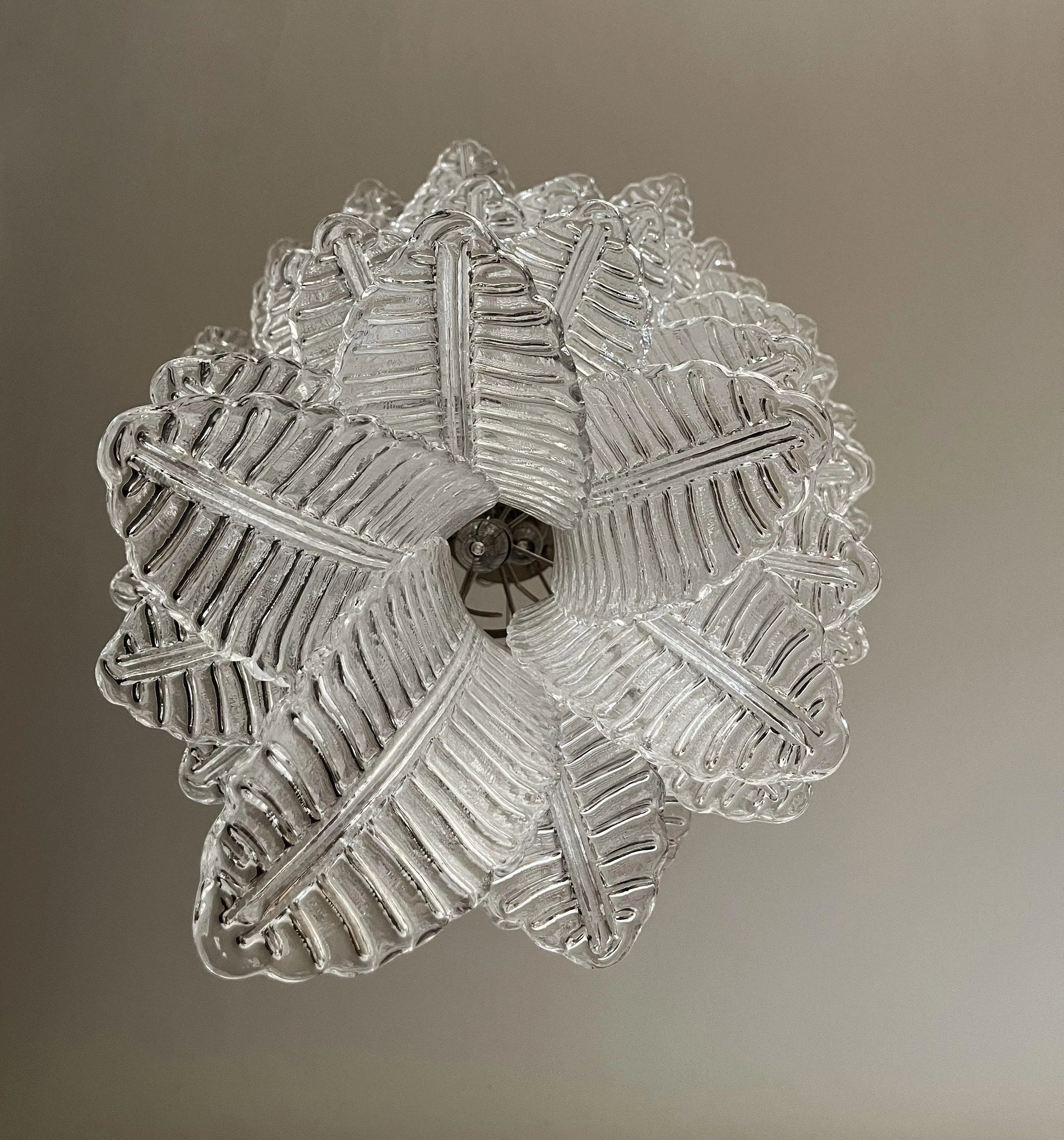 Murano Transparent Felch Spiral Chandelier product image