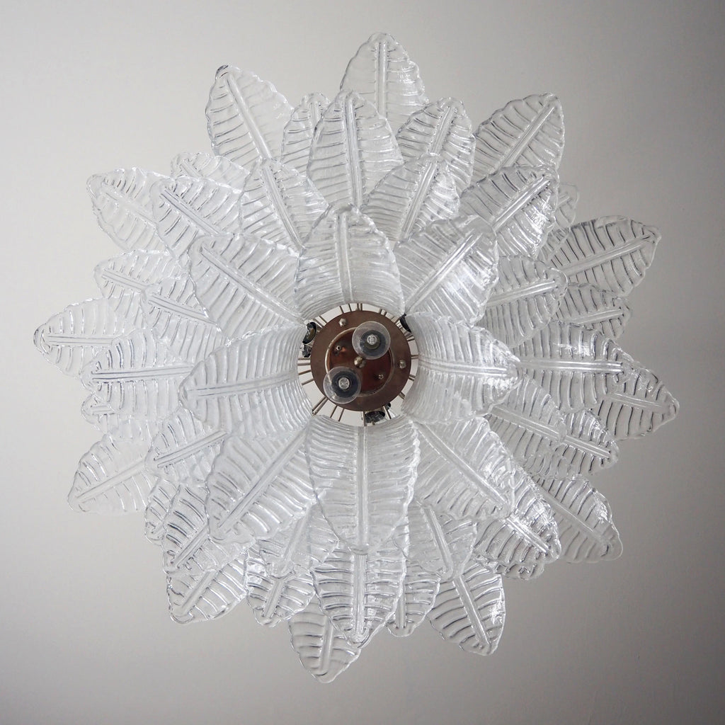 Murano Transparent Ferns Glass Chandelier product image