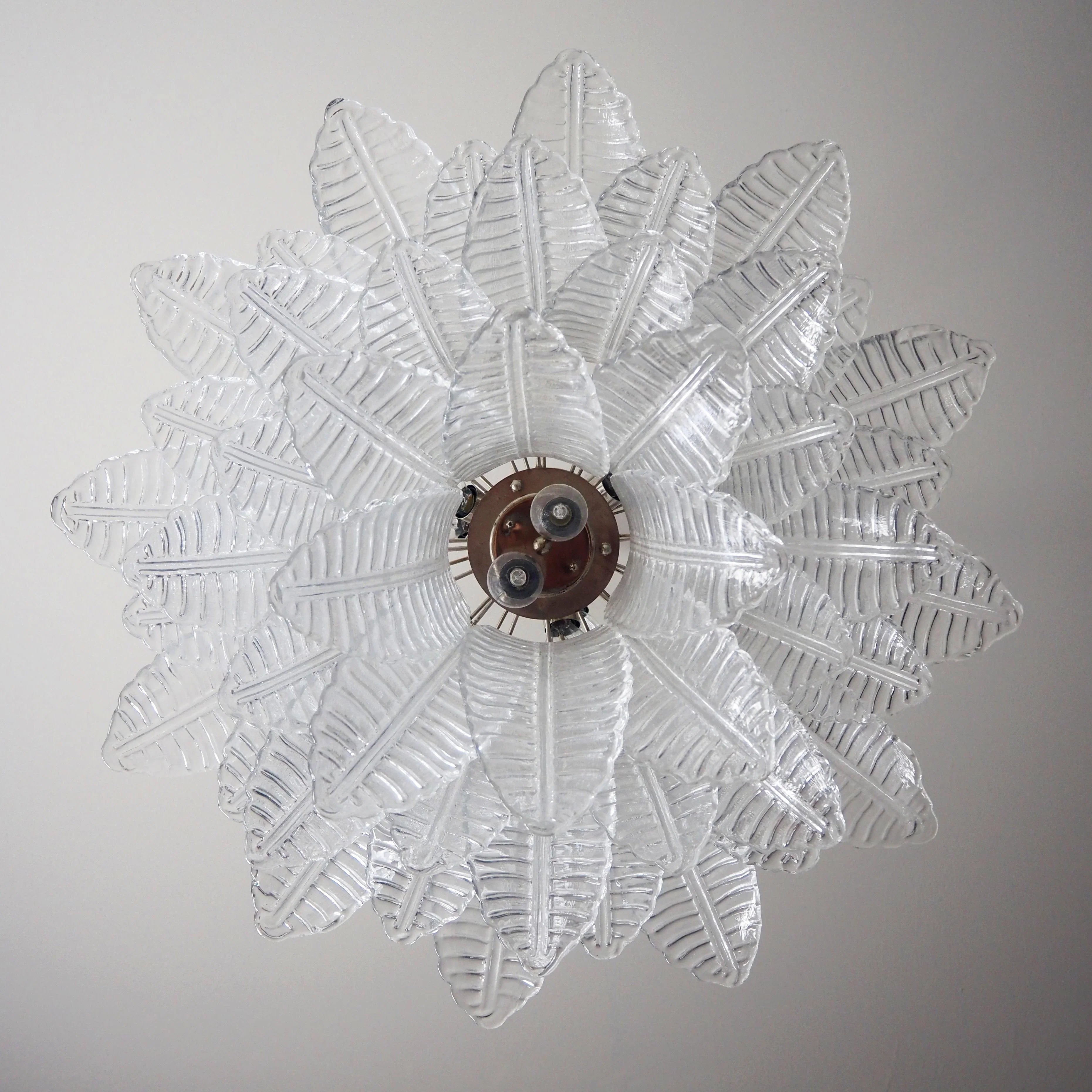 Murano Transparent Ferns Glass Chandelier product image