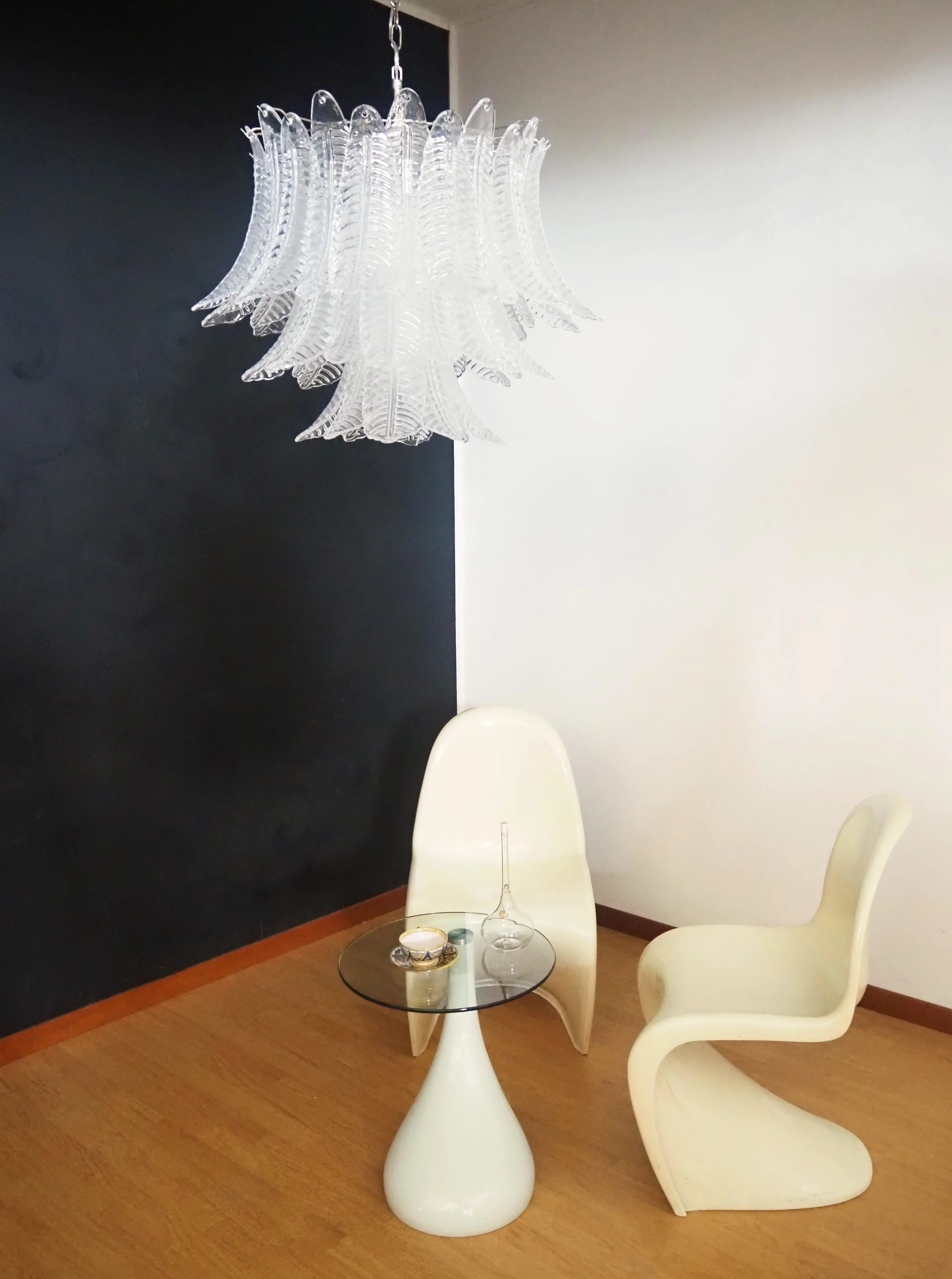 Murano Transparent Ferns Glass Chandelier product image