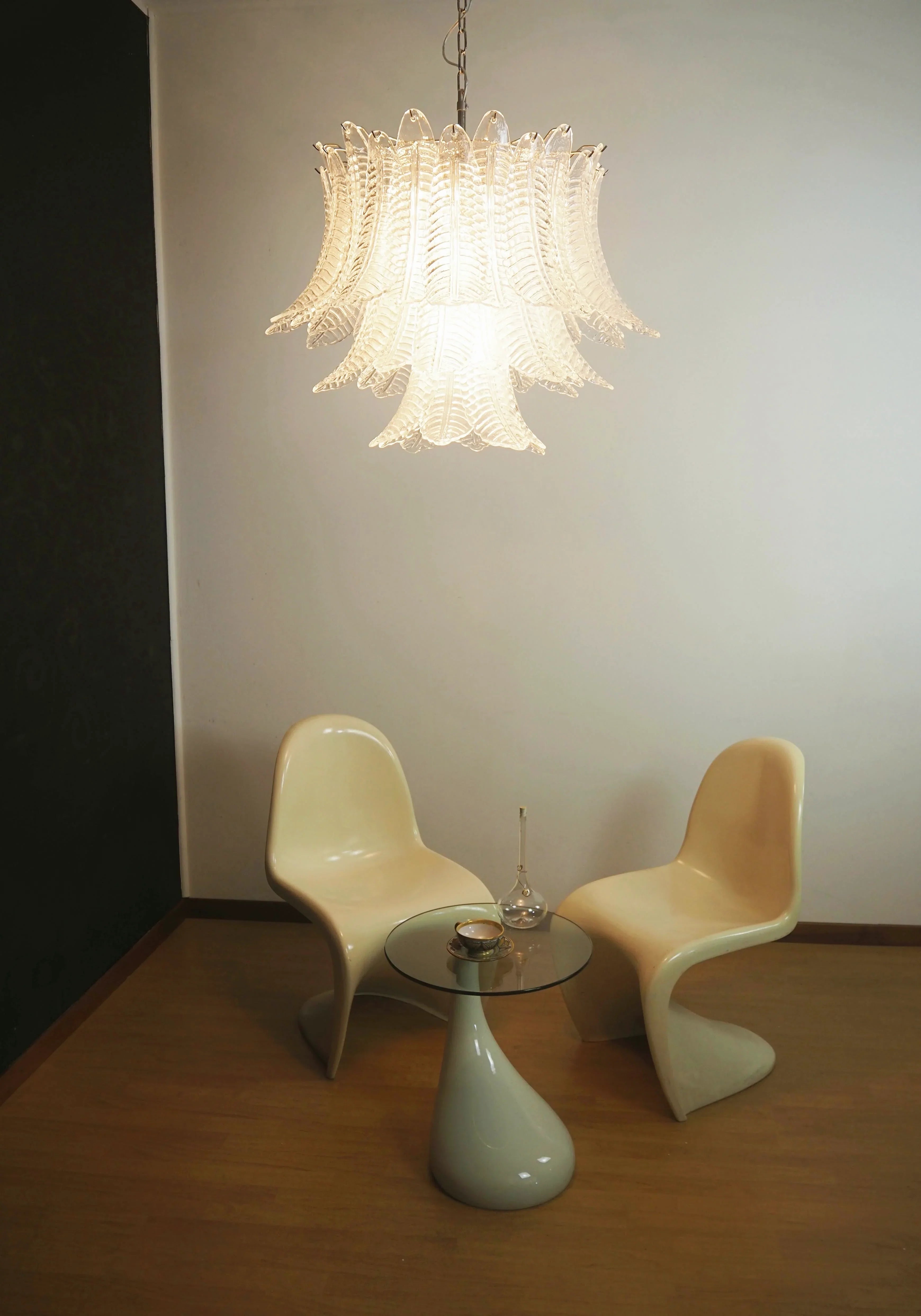 Murano Transparent Ferns Glass Chandelier product image