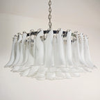 Murano Transparent Glass Petal Chandelier product image