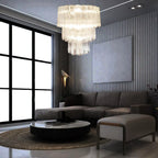 Murano Transparent Glass Tube Chandelier product image