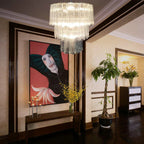 Murano Transparent Glass Tube Chandelier product image