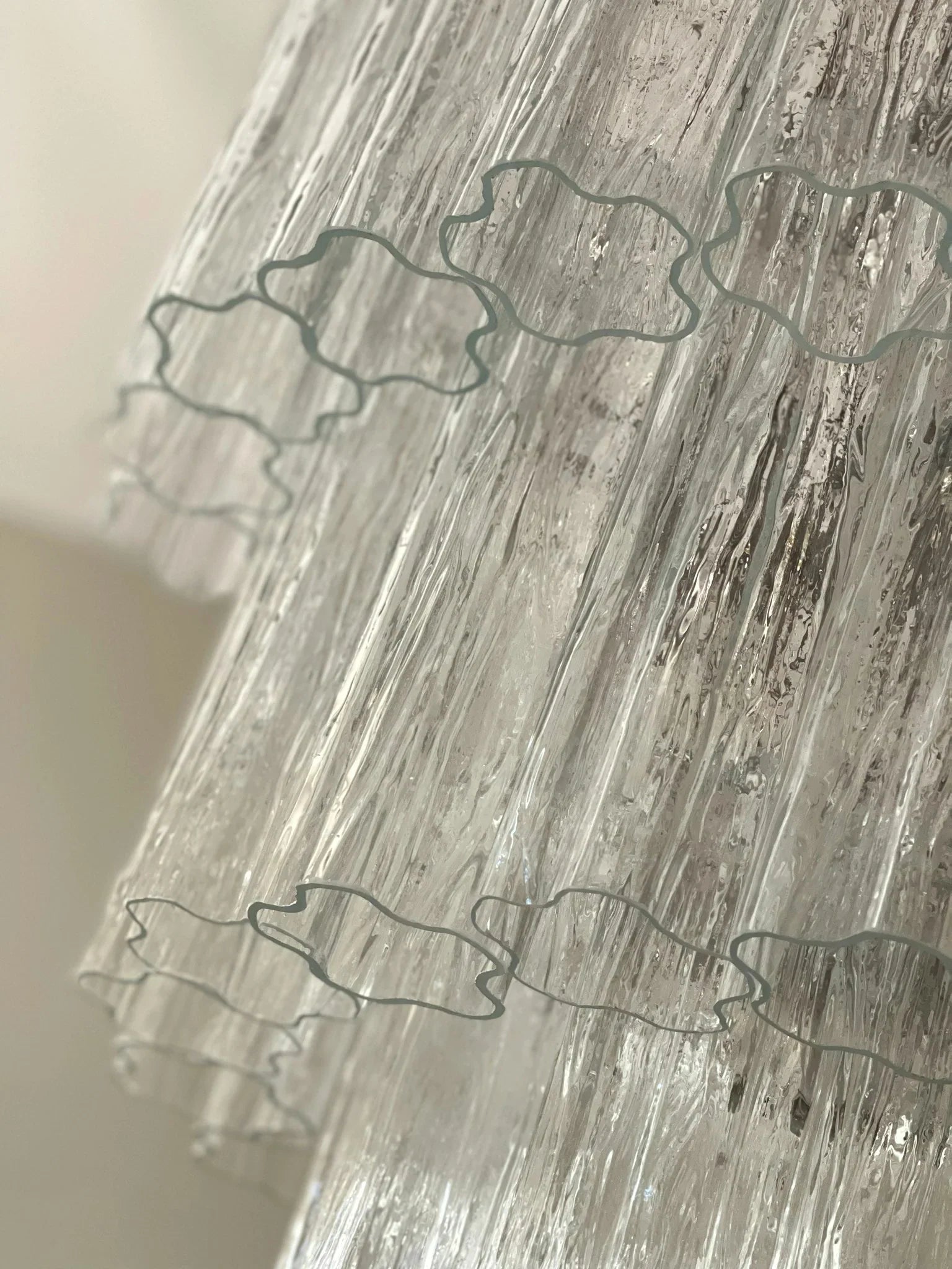 Murano Transparent Glass Tube Chandelier product image