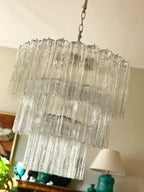 Murano Transparent Glass Tube Chandelier product image