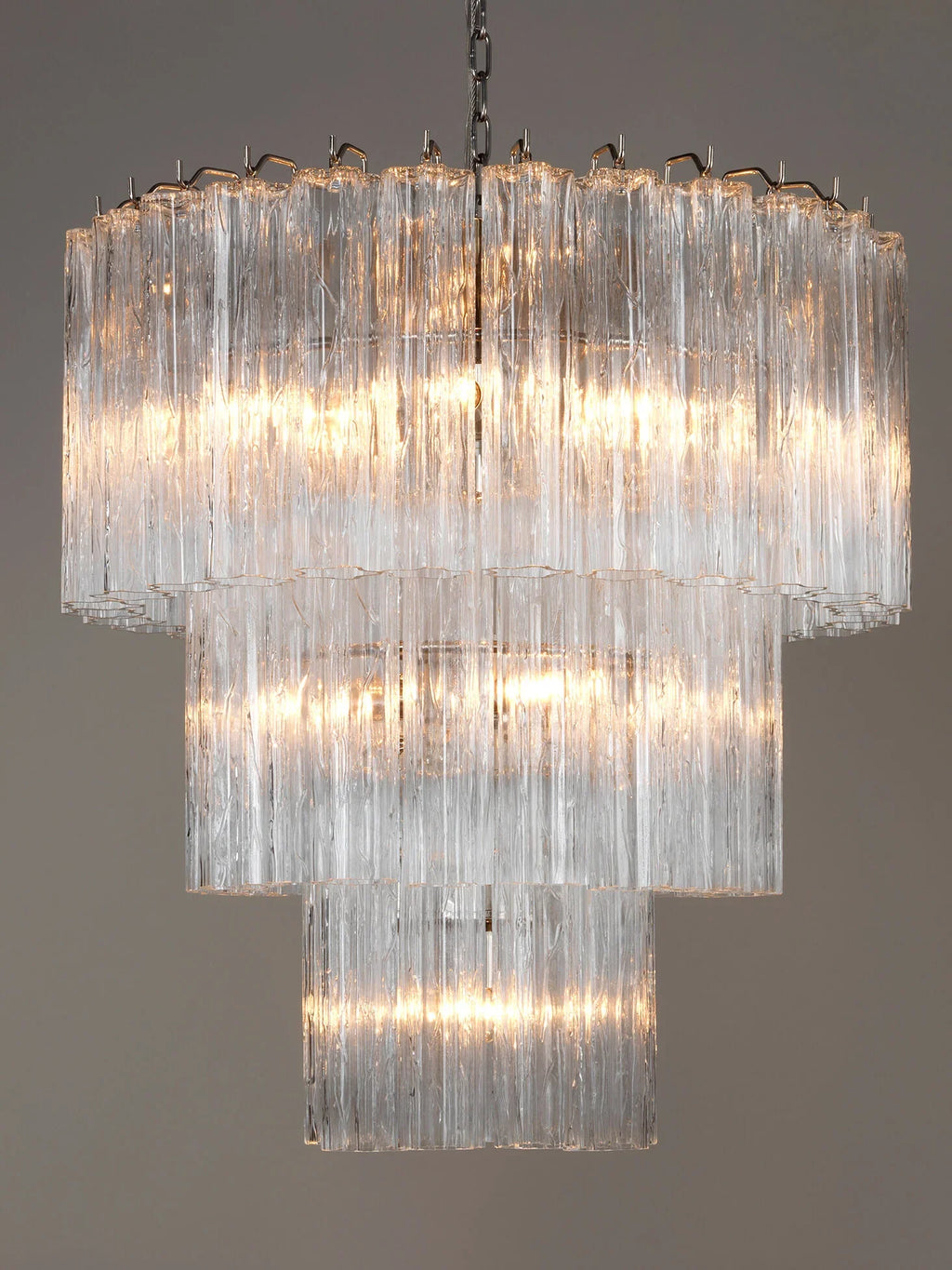 Murano Transparent Glass Tube Chandelier product image
