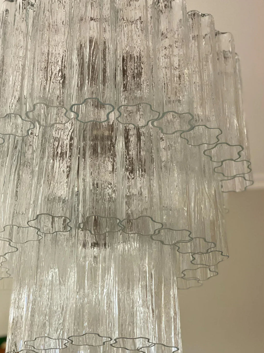 Murano Transparent Glass Tube Chandelier product image