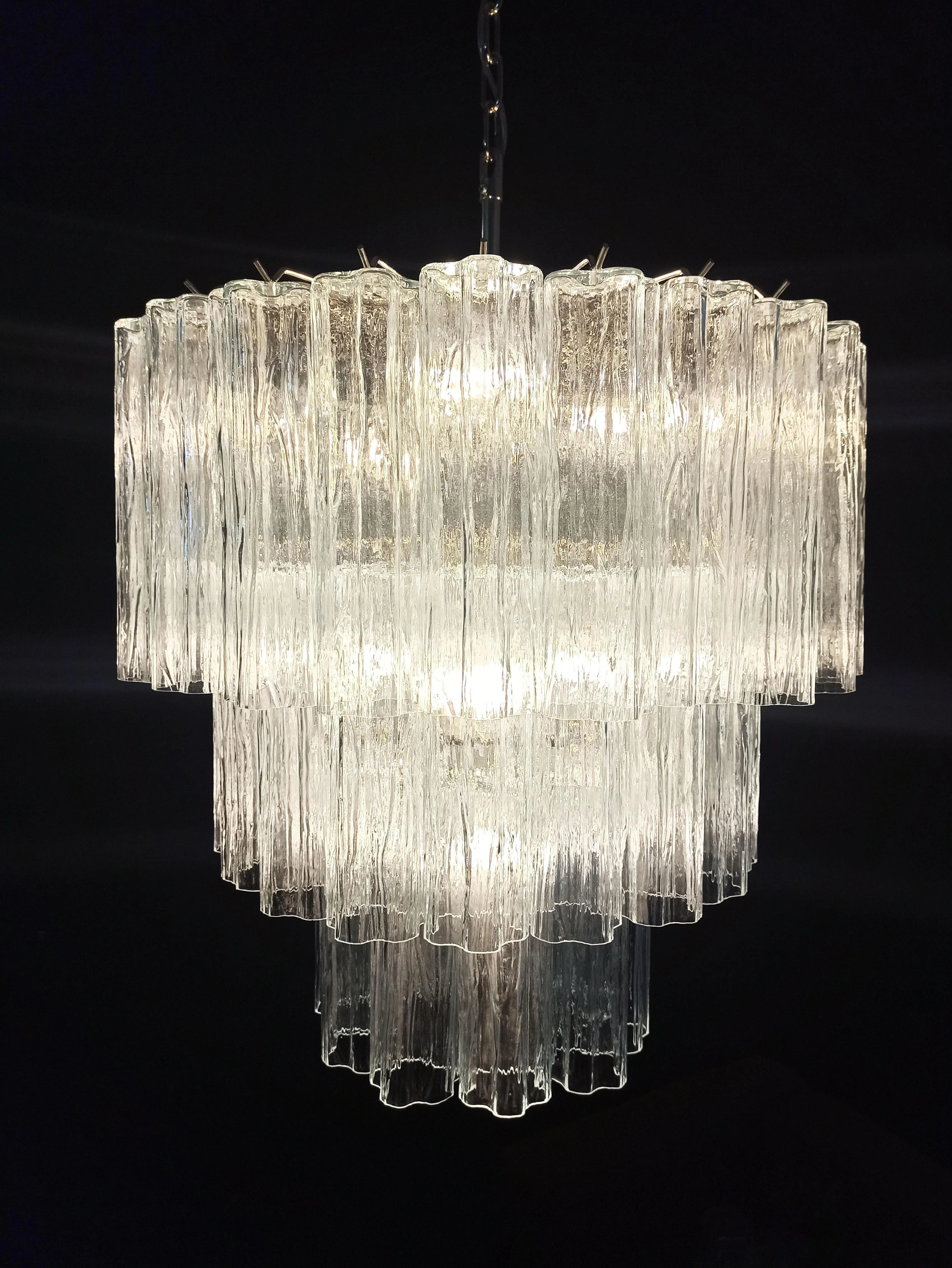Murano Transparent Glass Tube Chandelier product image