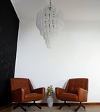 Murano Transparent Petals Glass Chandelier product image