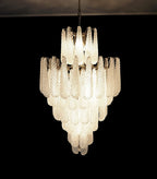 Murano Transparent Petals Glass Chandelier product image