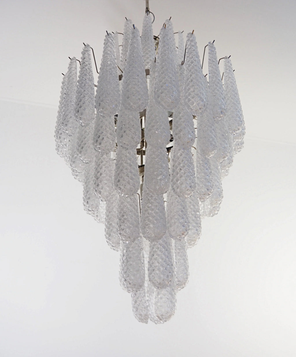 Murano Transparent Petals Glass Chandelier product image