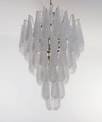 Murano Transparent Petals Glass Chandelier product image