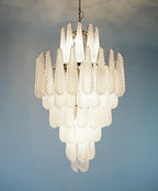Murano Transparent Petals Glass Chandelier product image