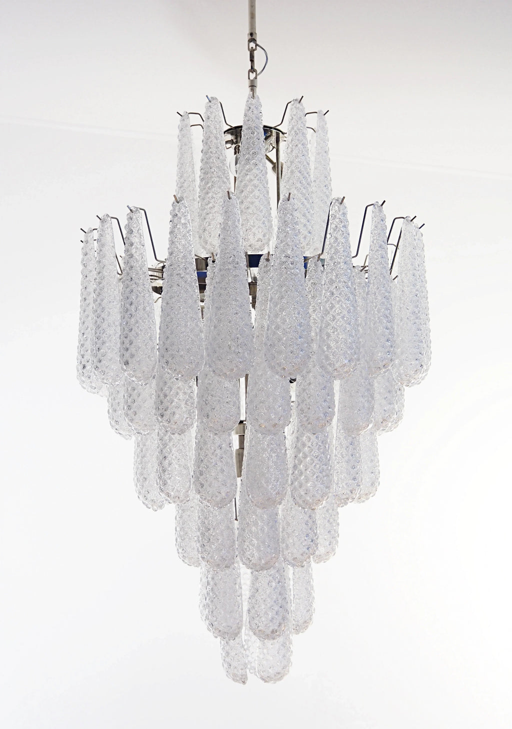 Murano Transparent Petals Glass Chandelier product image