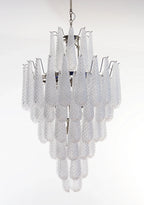 Murano Transparent Petals Glass Chandelier product image