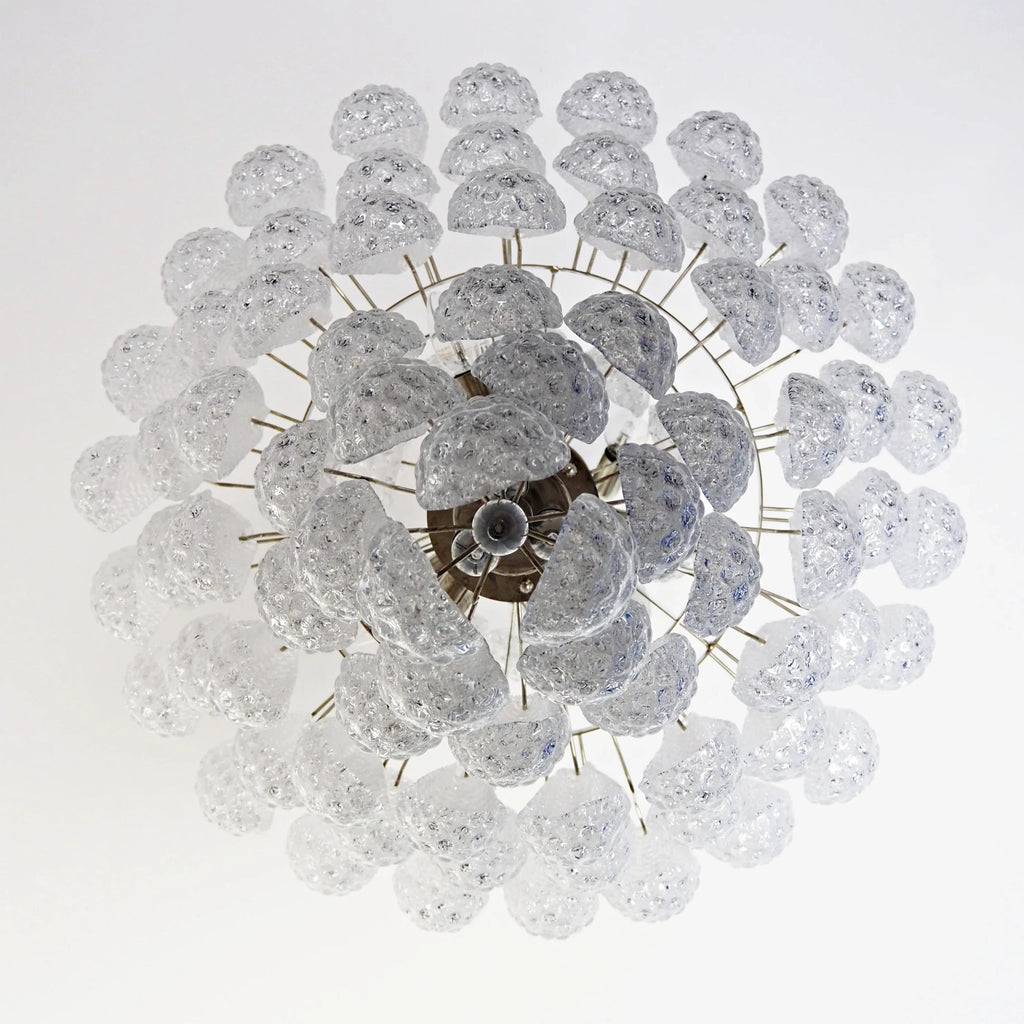 Murano Transparent Petals Glass Chandelier product image