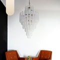 Murano Transparent Petals Glass Chandelier product image