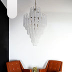 Murano Transparent Petals Glass Chandelier product image
