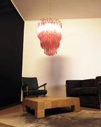 Murano Triedri Prisms Pink Chandelier product image