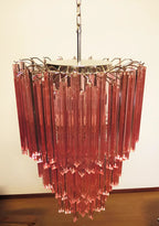 Murano Triedri Prisms Pink Chandelier product image