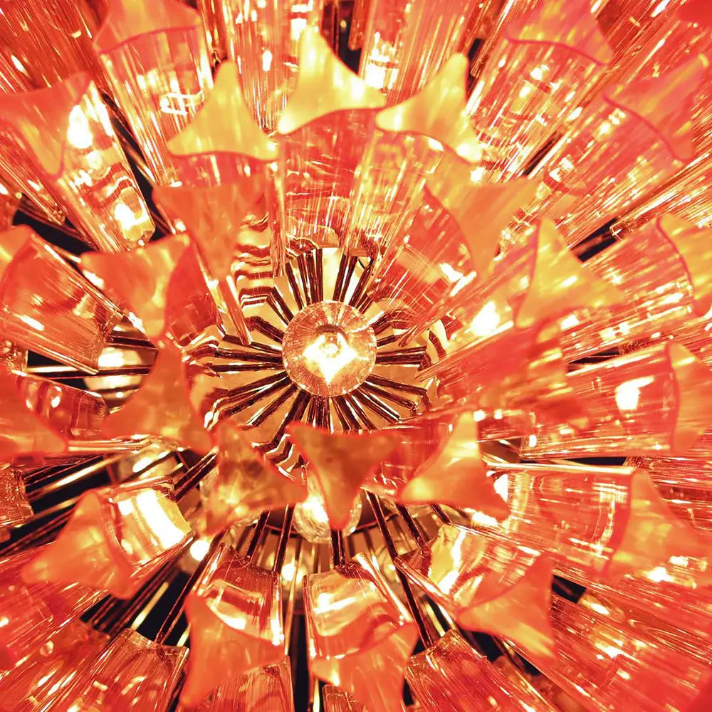 Murano Triedri Prisms Pink Chandelier product image