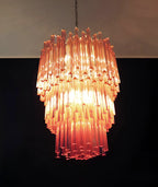 Murano Triedri Prisms Pink Chandelier product image