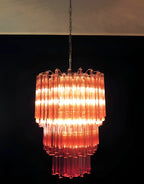 Murano Triedri Prisms Pink Chandelier product image