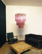 Murano Triedri Prisms Pink Chandelier product image