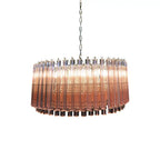 Murano Triedri Round Prisms Pink Chandelier product image