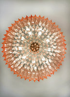 Murano Triedri Round Prisms Pink Chandelier product image