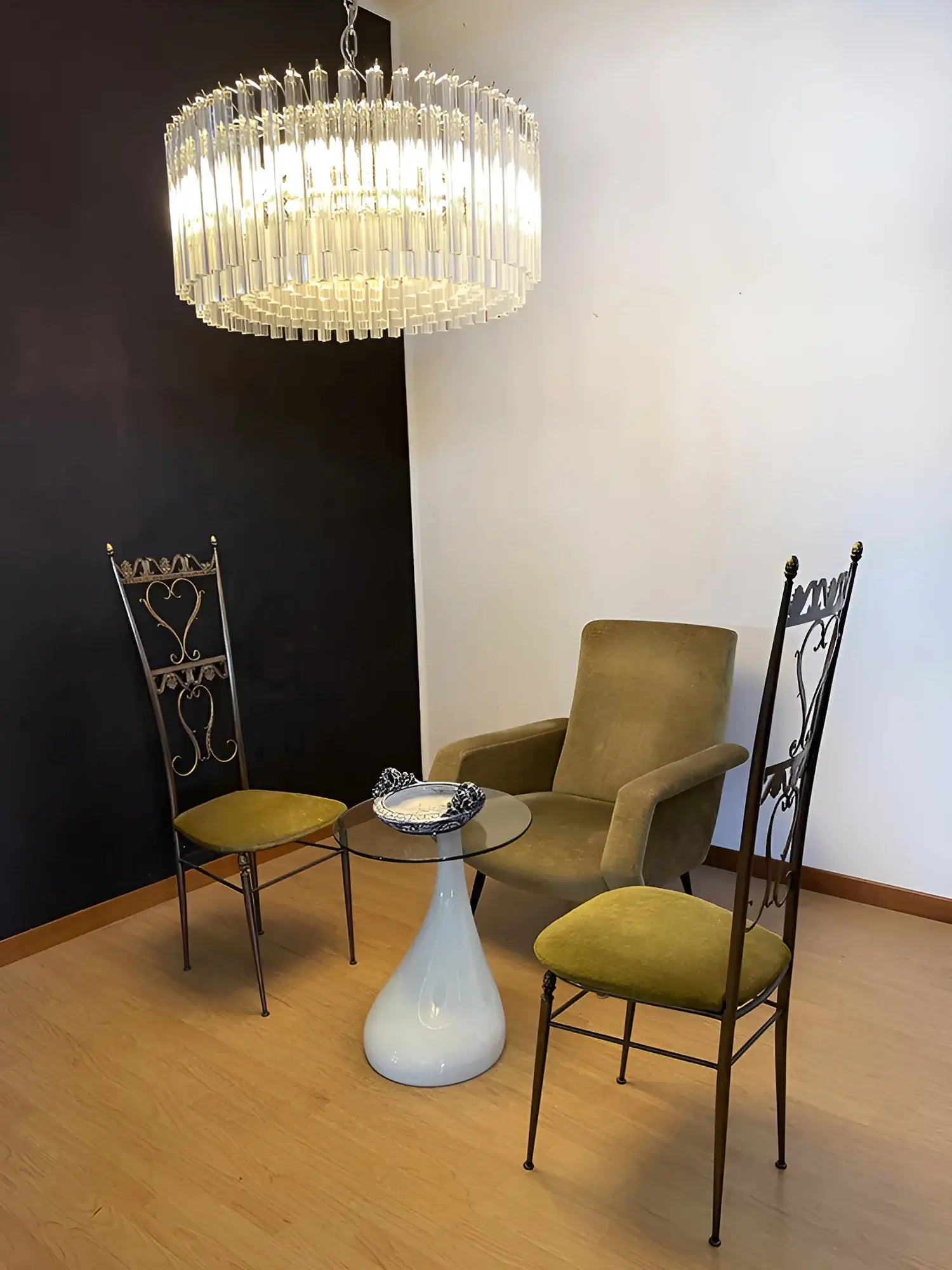 Murano Round Prisms Transparent Chandelier product image