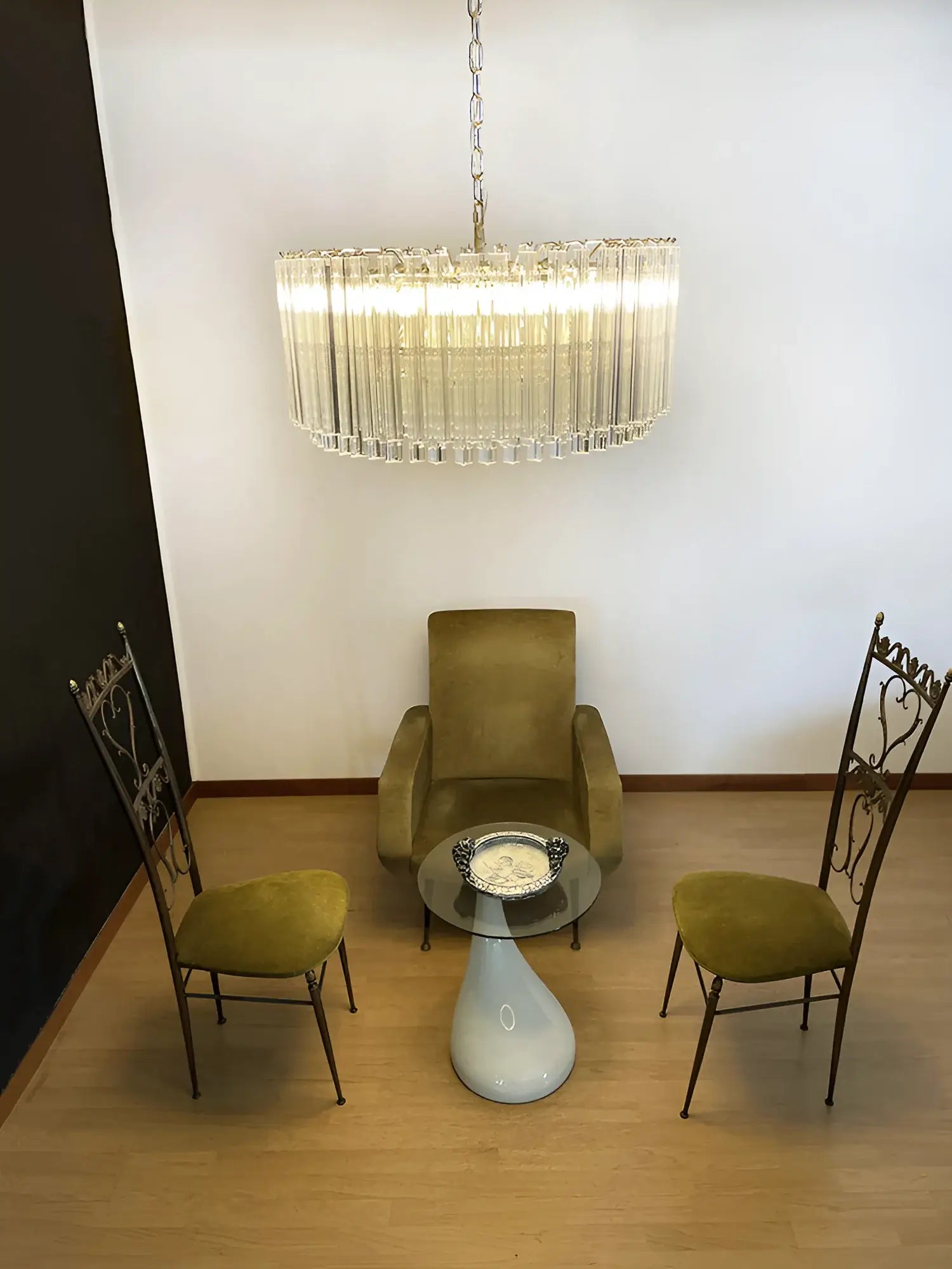 Murano Round Prisms Transparent Chandelier product image