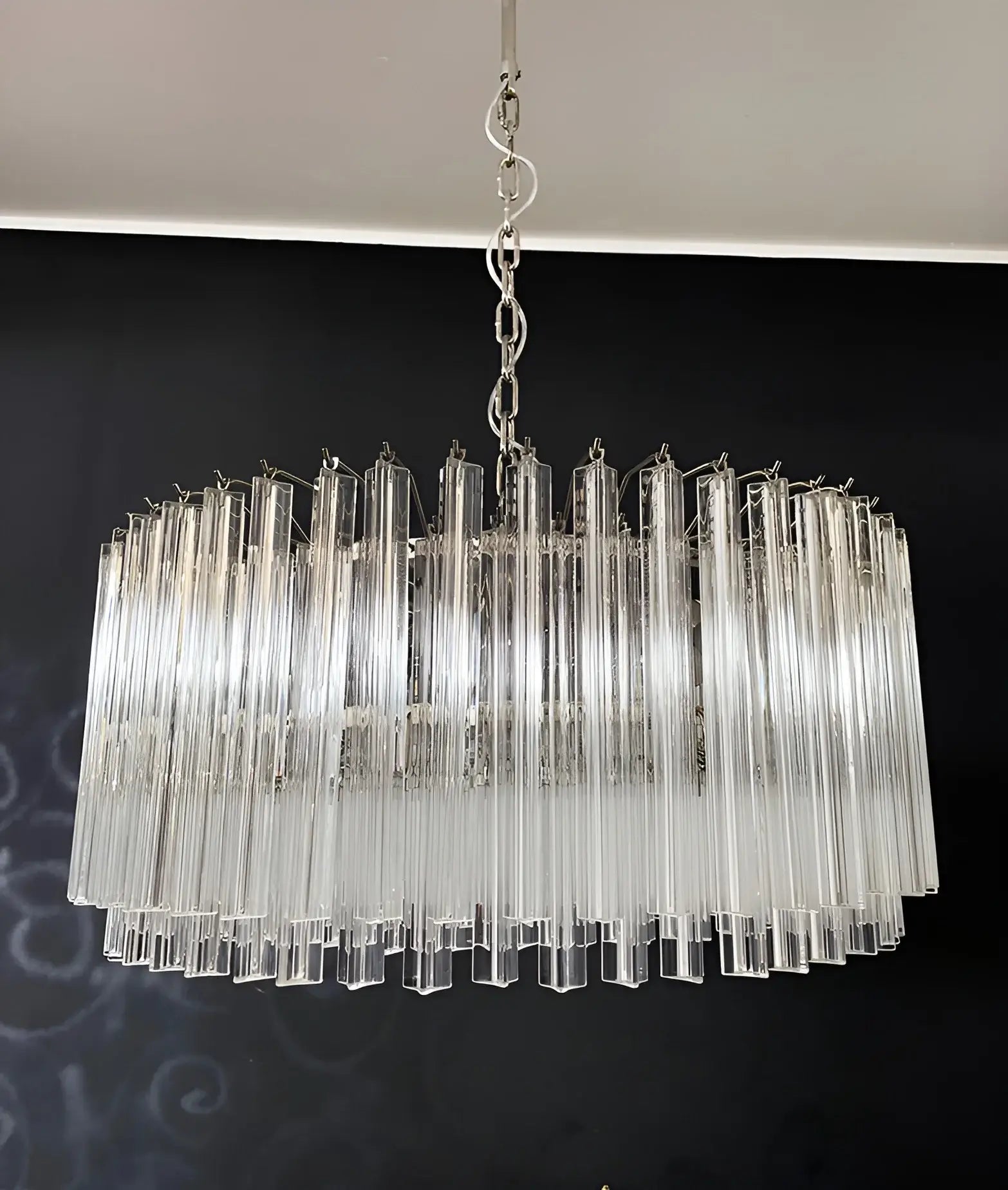 Murano Round Prisms Transparent Chandelier product image