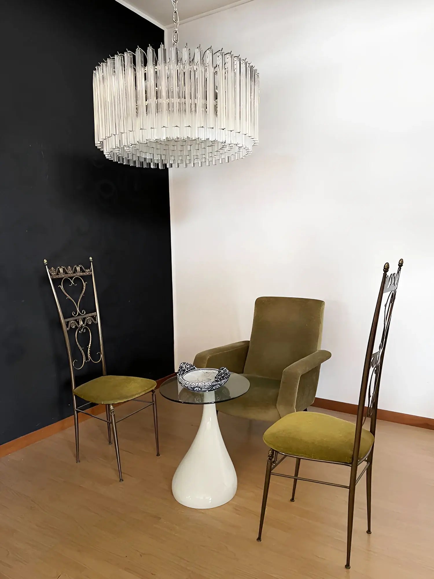Murano Round Prisms Transparent Chandelier product image