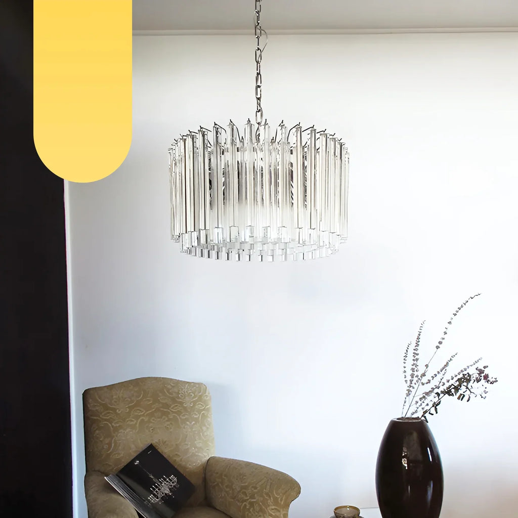 Murano Round Prisms Transparent Chandelier product image