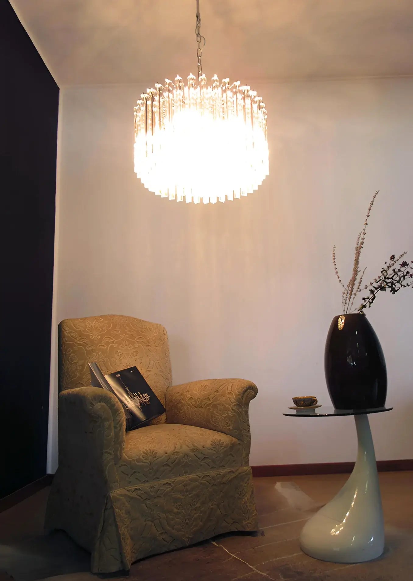 Murano Round Prisms Transparent Chandelier product image