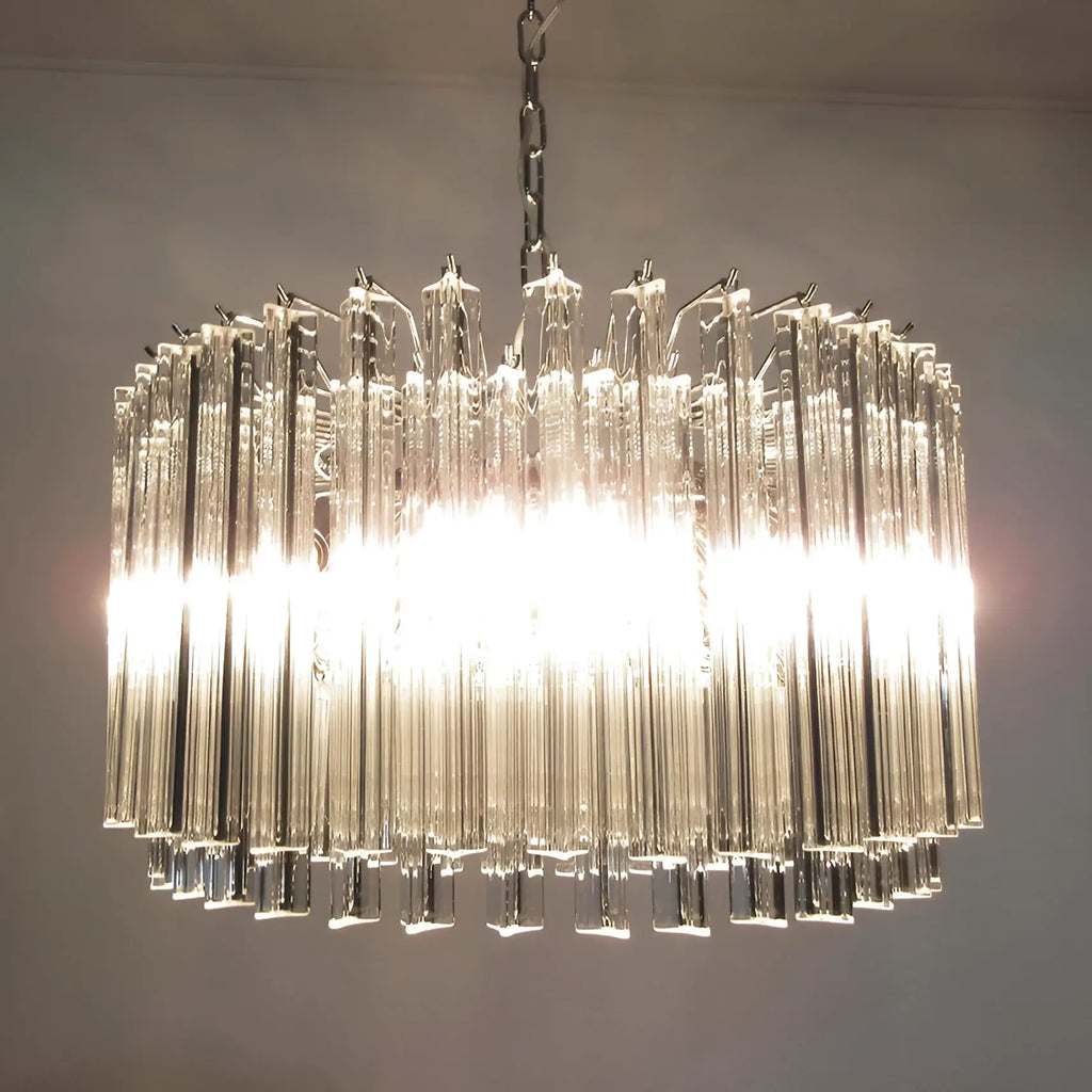 Murano Round Prisms Transparent Chandelier product image