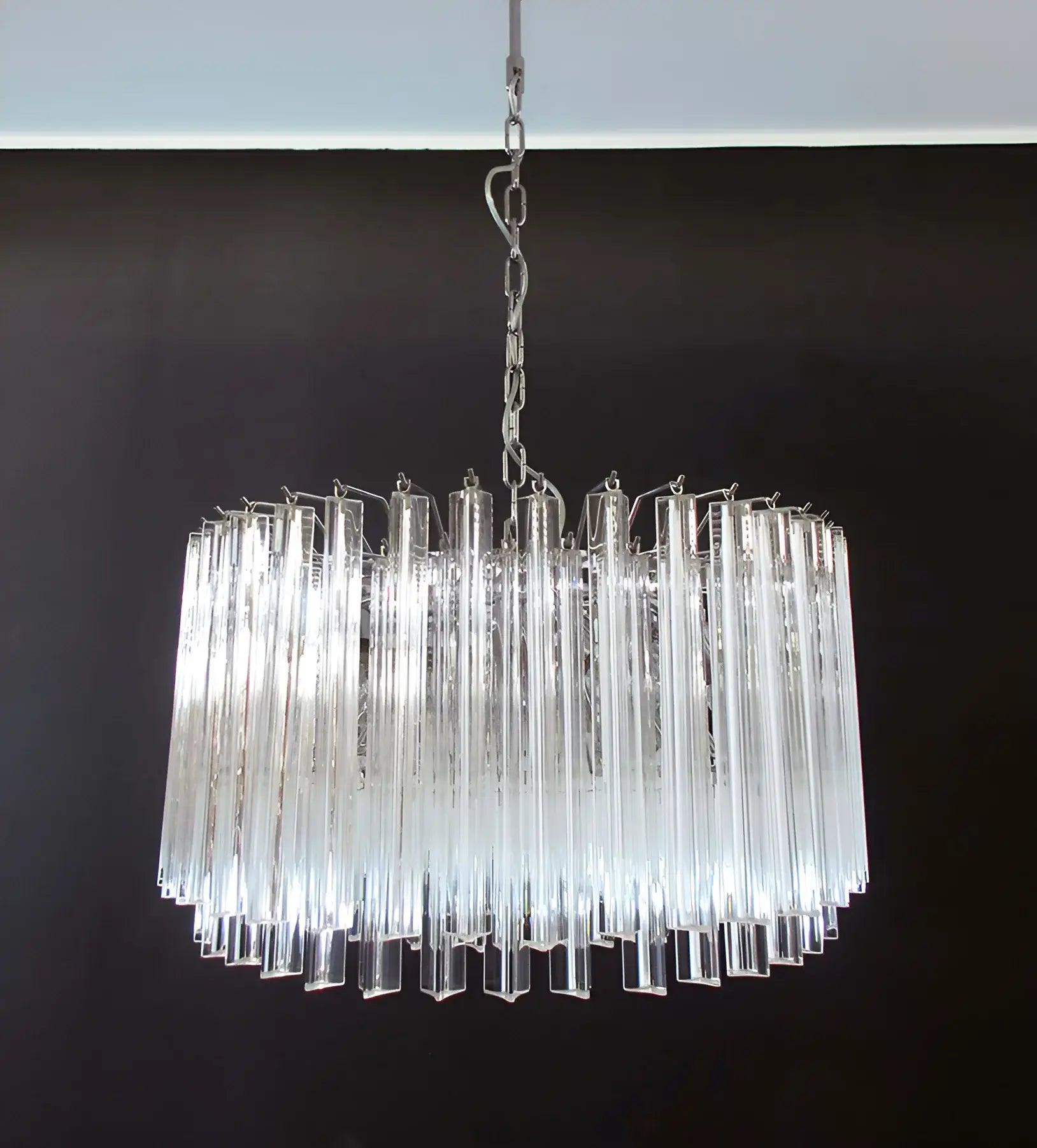 Murano Round Prisms Transparent Chandelier product image
